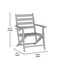Flash Furniture Tolleson 5-Pc Adirondack Dining Set w/48-in Rnd Recycled HDPE Table and 4 Chairs w/Cupholders, Gry LE-HMP-248-2037-GRY-GG - alternate 9
